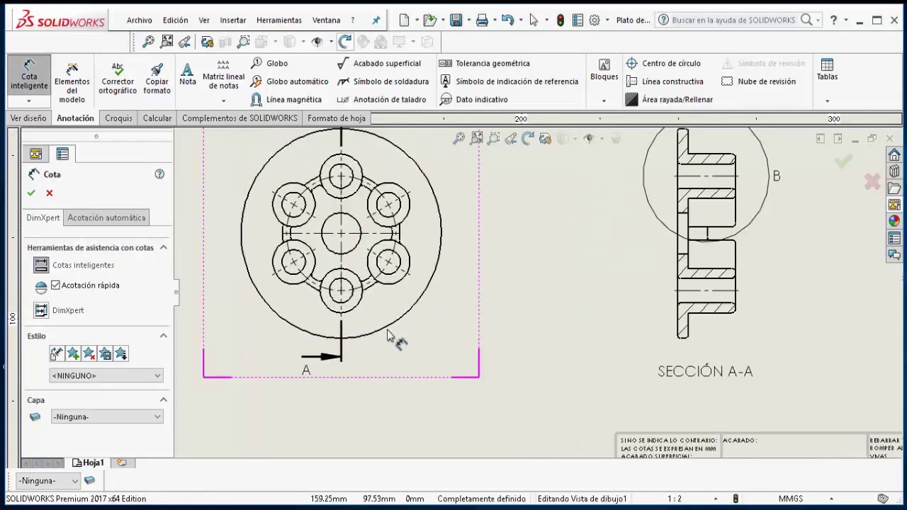 2 SolidWorks - Creación de Dibujos o Plano 2D a partir de Piezas 3D