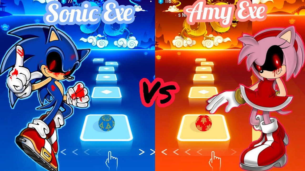 Tiles Hop - Sonic Exe Vs Amy Exe | Tiles Hop EDM Rust