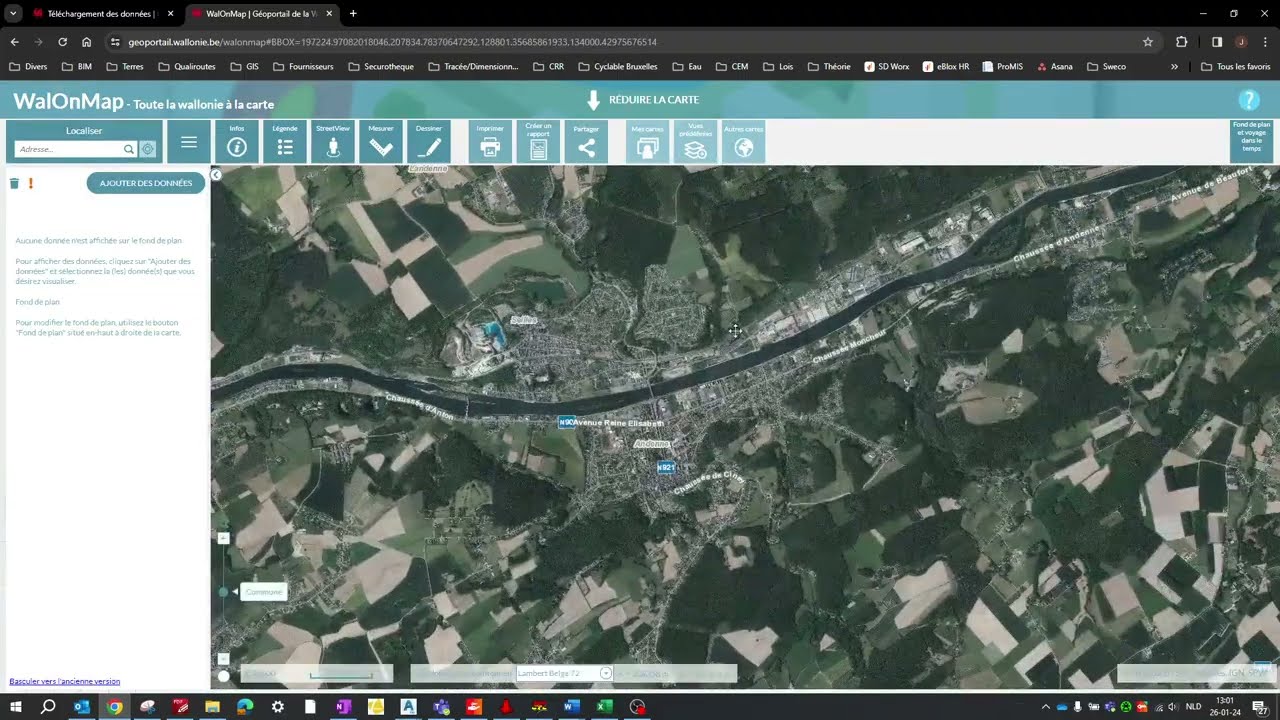 Utilisation du géoportail de la Wallonie