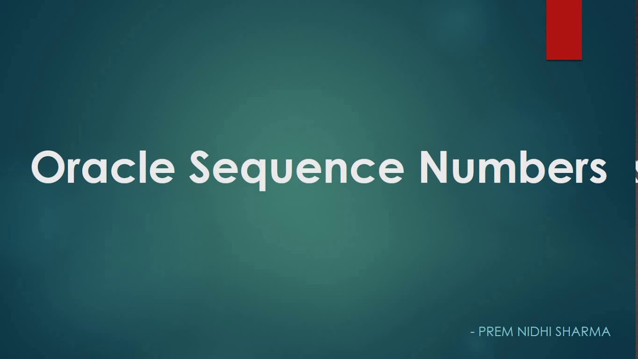 Oracle Sequence Number in Oracle GoldenGate