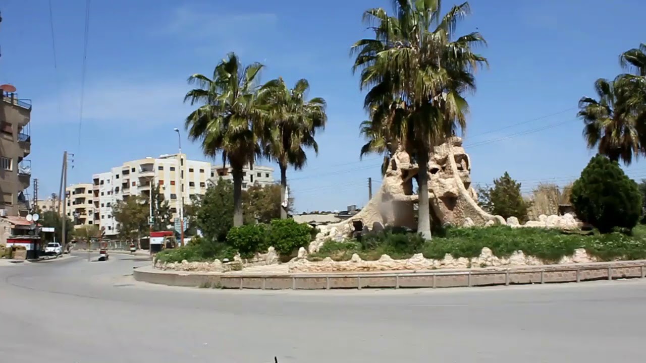 لقطات فيديو لمدينة الكسوة في /2020/4/4اثناء حزرالتجوال لمكافحة فيروس كورونا