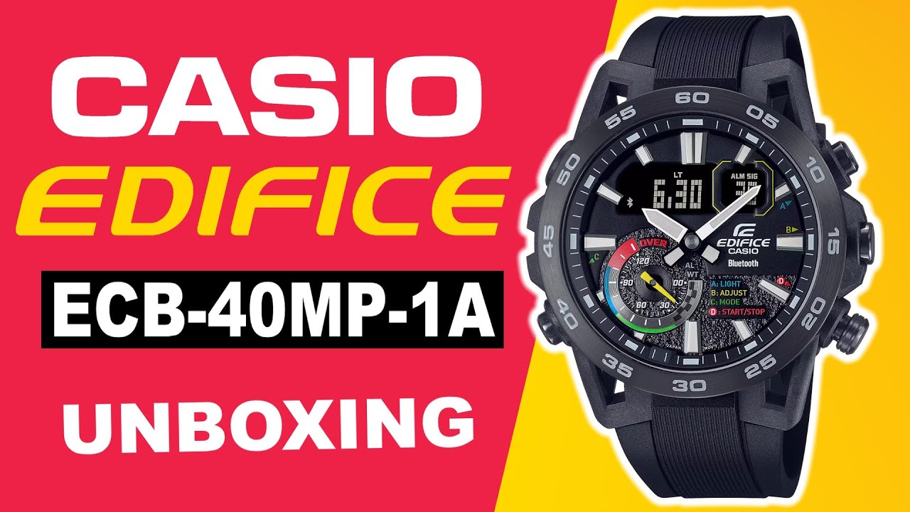 CASIO Edifice ECB-40MP-1A Unboxing
