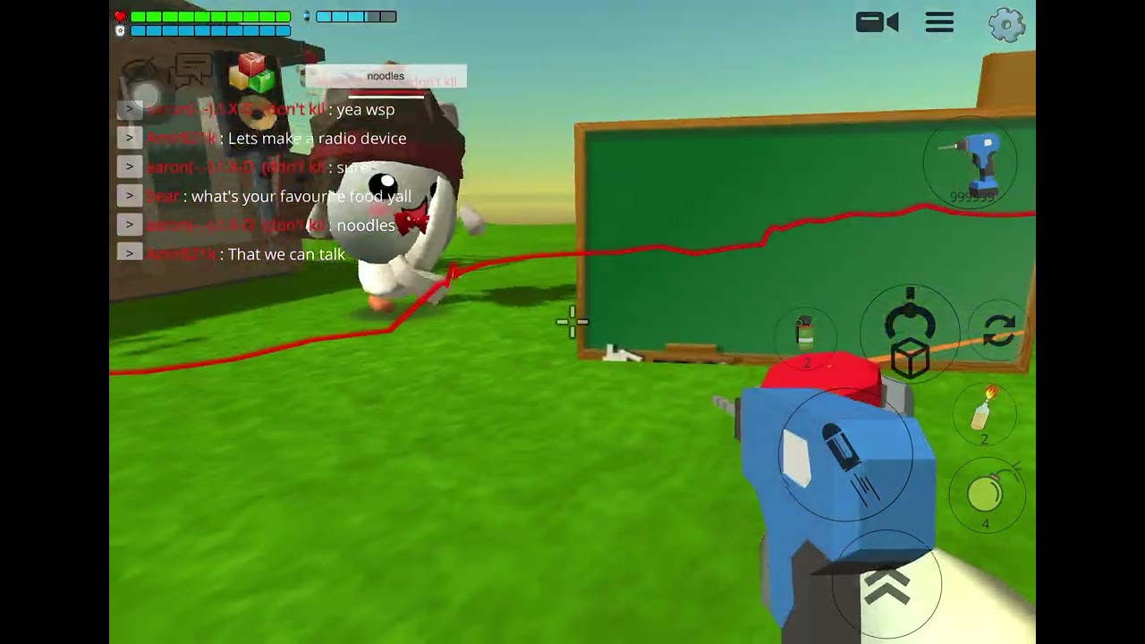 Chicken gun with Aaron (Clip was too long)