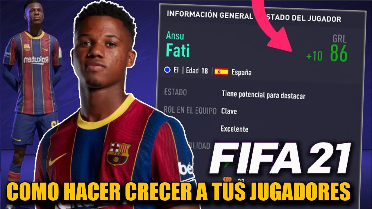 COMO HACER CRECER A TUS JUGADORES RAPIDAMENTE EN MODO CARRERA - FIFA 21