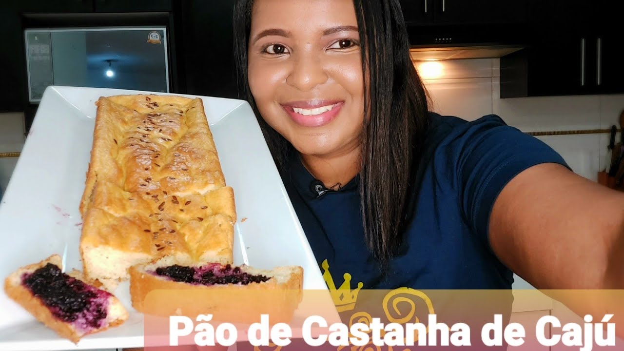 pão de castanha de cajú low carb, emagreça sem sofrer