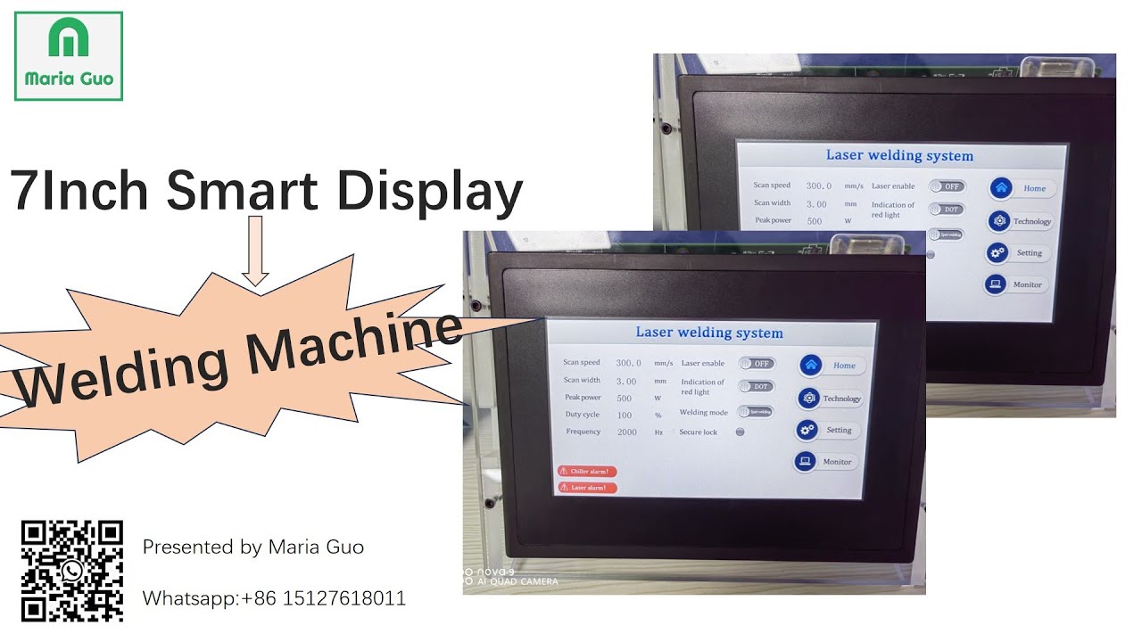 7Inch DWIN Smart HMI LCD Display For Laser Welding Machine