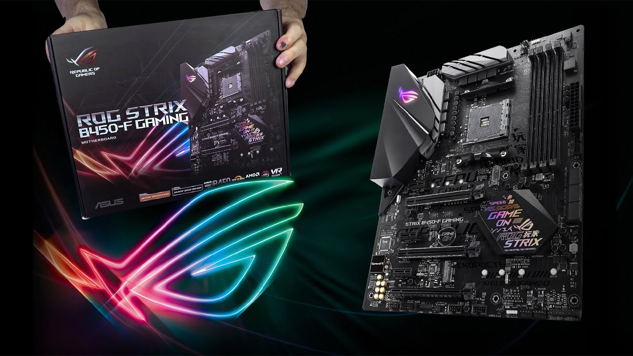 Unboxing ASUS ROG STRIX B450-F GAMING – AMD Motherboard (4K)