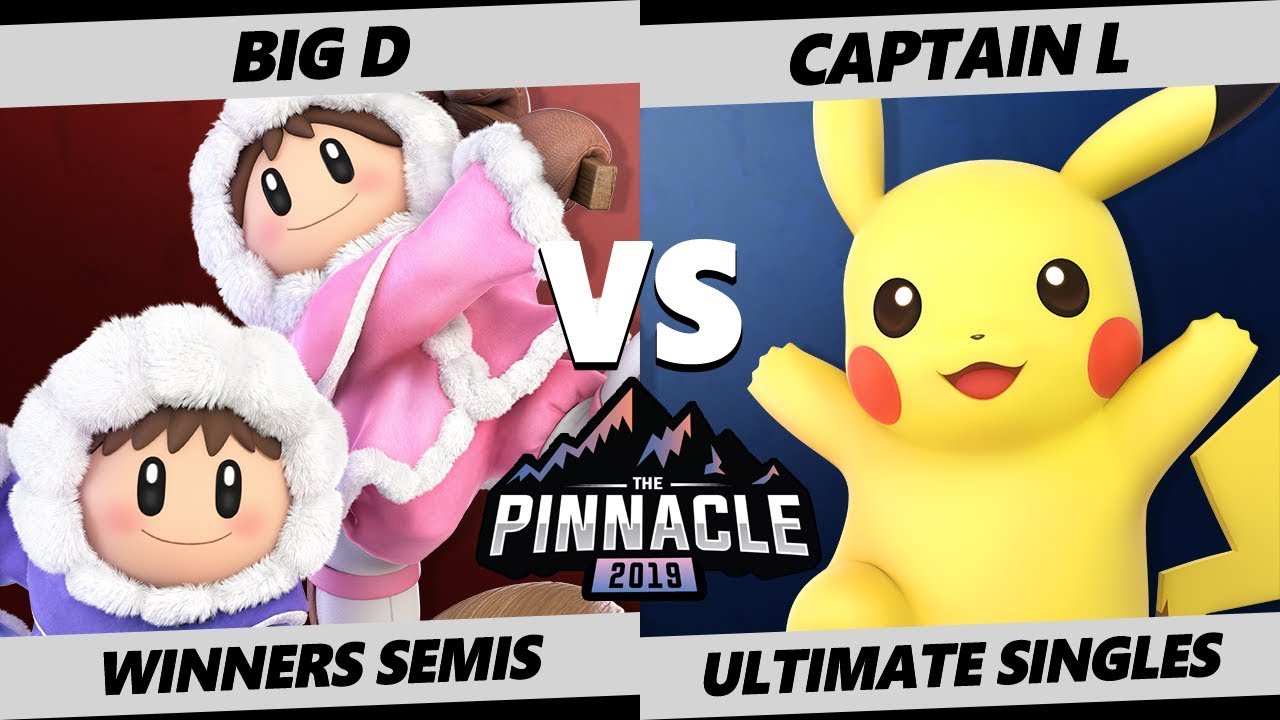 Pinnacle 2019 SSBU - CACAW | Big D (Ice Climbers) Vs. TGS | Captain L (Pikachu) Smash Ultimate WS
