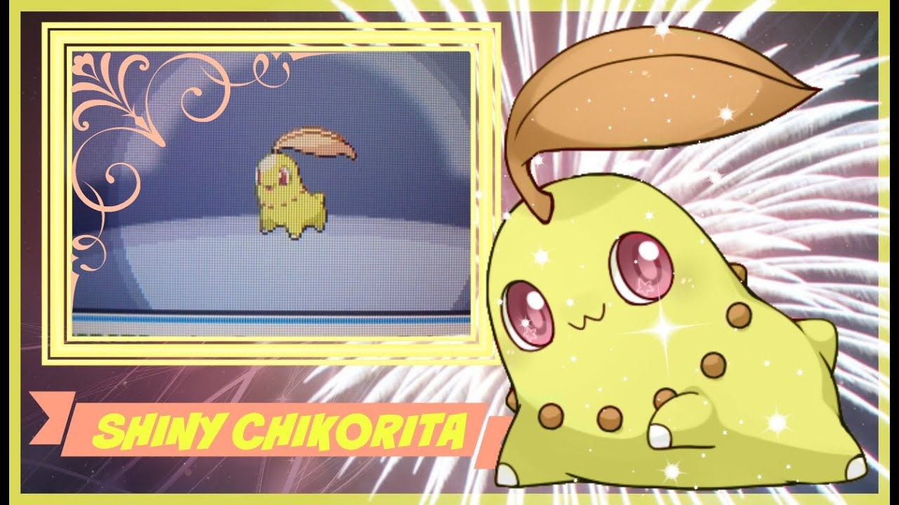 Live Shiny Chikorita HeartGold 1068 SR's