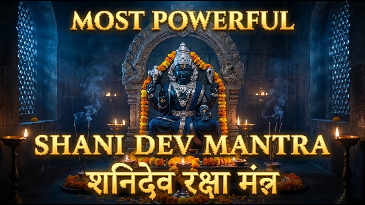 MOST POWERFUL Shani Dev Mantra | शनिदेव रक्षा मंत्र | Shani Dev Bhajan | Shani Dev Jai