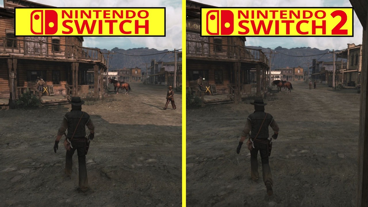 Red Dead Redemption: сравнение графики Nintendo Switch и Switch 2