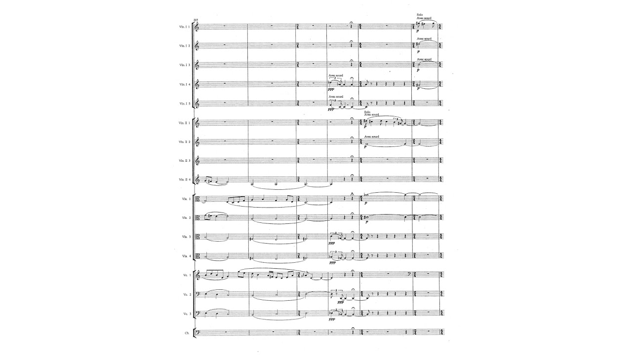 Qigang Chen - L'Éloignement (2004) [with score]