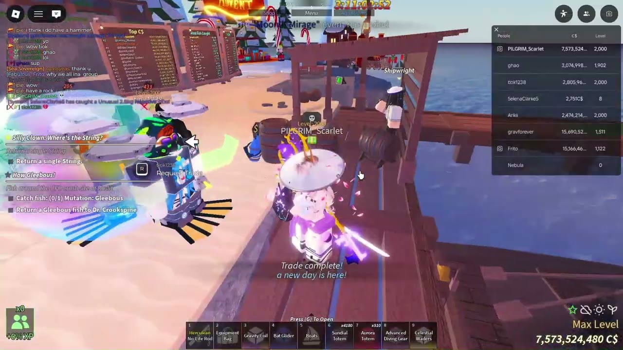 Fisch - December 10, 2025 - Giveaway Incident [ROBLOX]