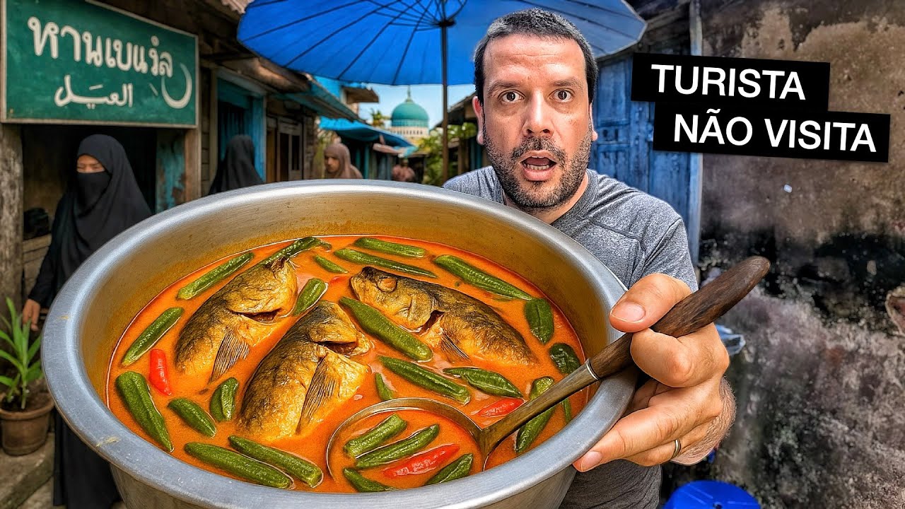 Provando COMIDAS DE RUA na Bangkok Mu&ccedil;ulmana!! ☪️ 🇹🇭