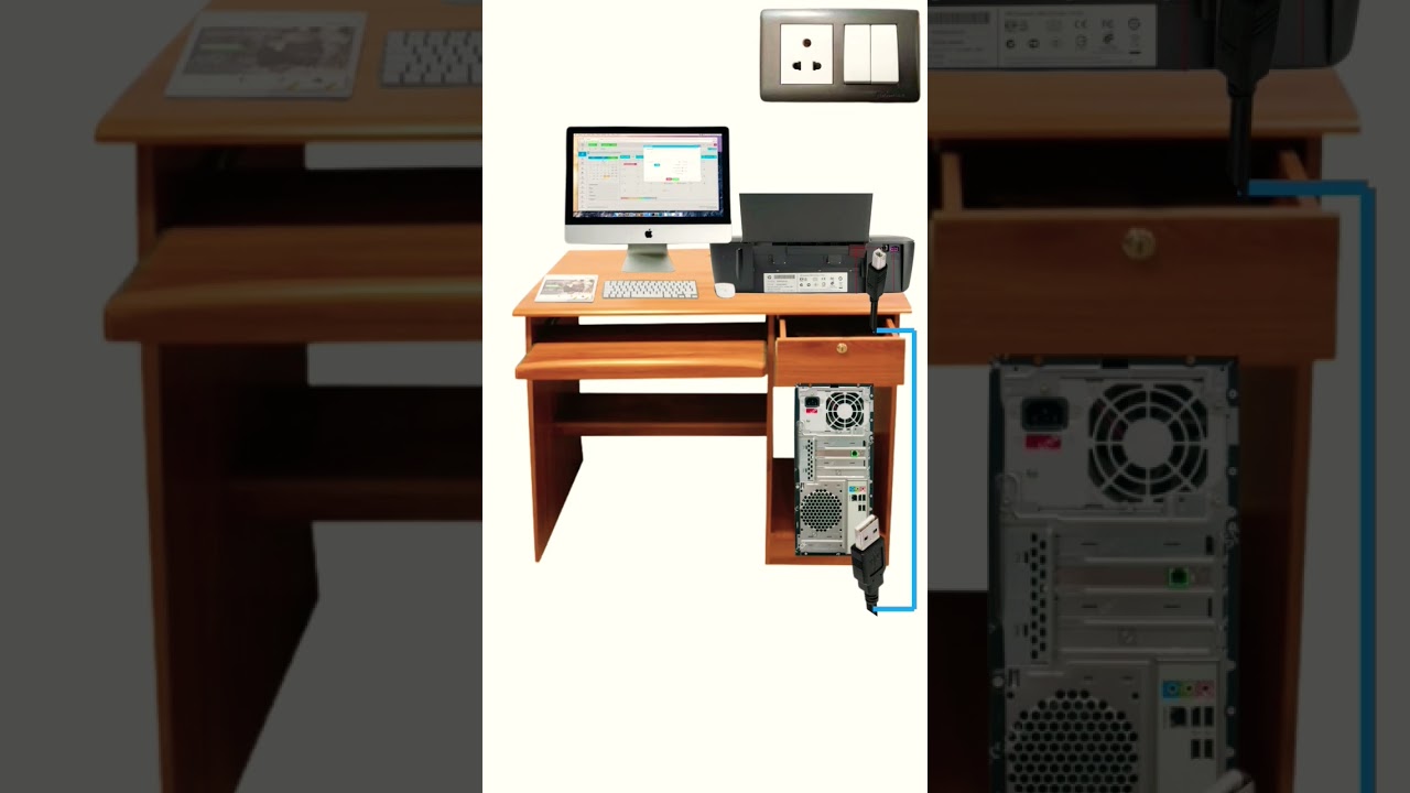 Computer To Printer Connection #printer #atultechtips #computer