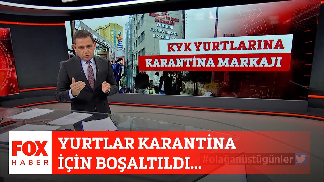 Yurtlar karantina için boşaltıldı... 16 Mart 2020 Fatih Portakal ile FOX Ana Haber