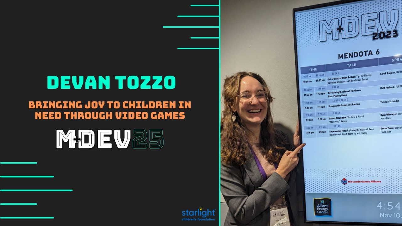 Bringing Joy to Children in Need Through Video Games | MDEV 25