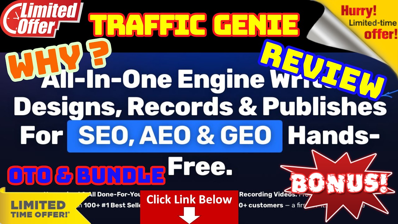 Traffic Genie Review - All-In-One Engine That Auto-Generates Full Content - TrafficGenie Bonus