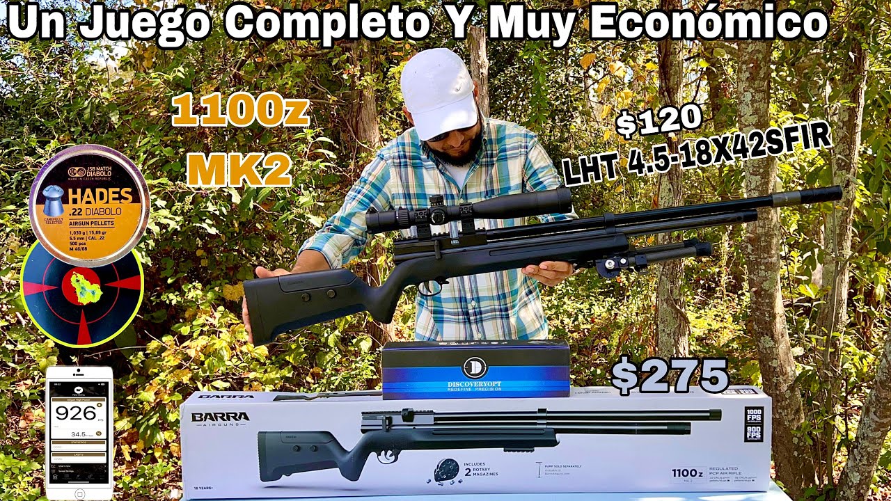 Barra 1100Z GEN 2 .22 Regulado Un PCP Muy Económico Con Alta Velocidad(#pcpairrifle 