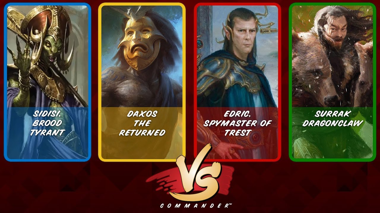 Commander VS S9E10: Sidisi vs Daxos vs Edric vs Surrak
