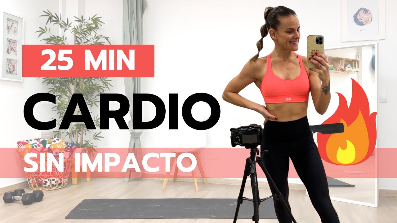 25 MIN CARDIO HIIT 🔥💦 SIN IMPACTO Y SIN MATERIAL 🙌🏻