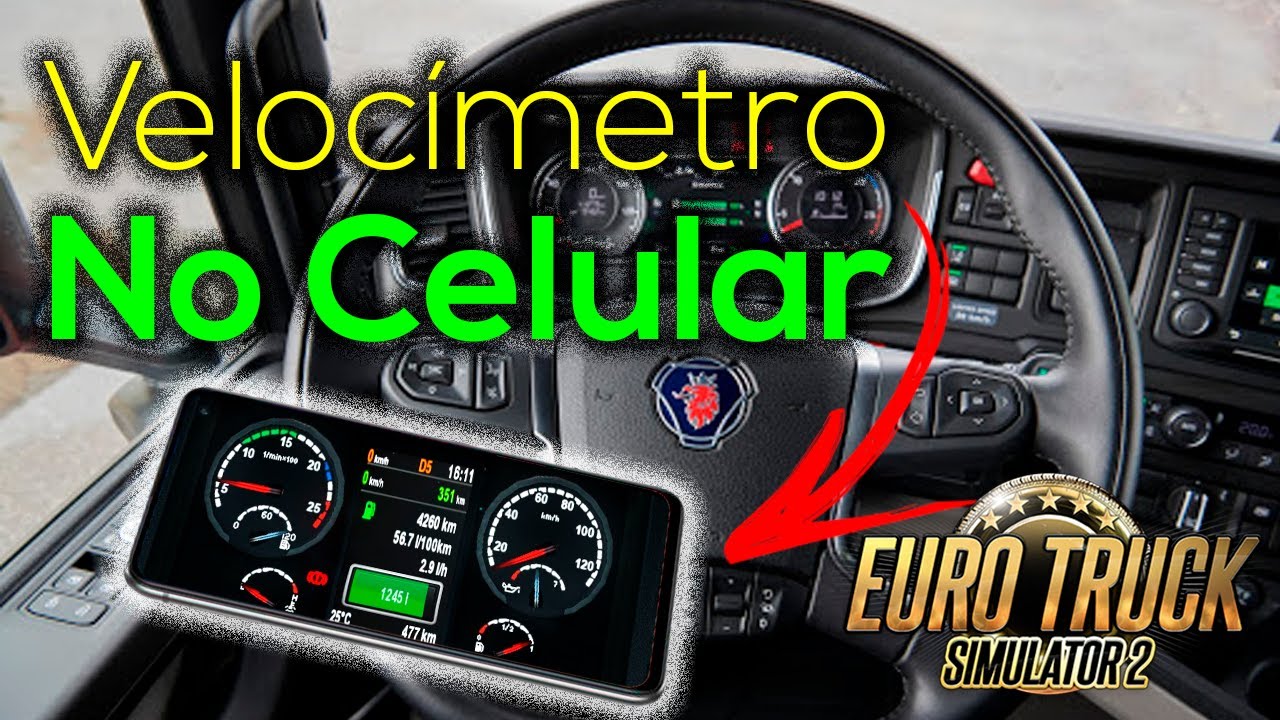 COMO COLOCAR O VELOCIMETRO DO ETS 2 NO CELULAR