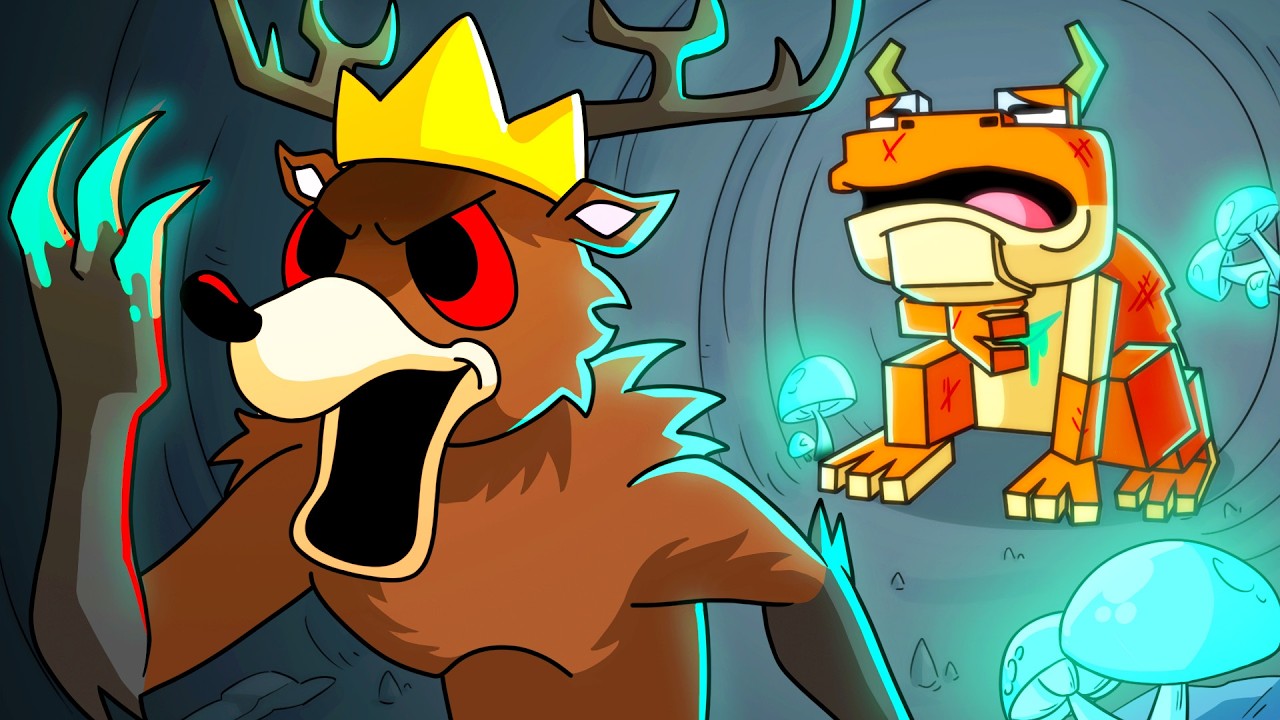 DEER MONSTER vs HIS FROG BROTHER?! (Cartoon Animation)
