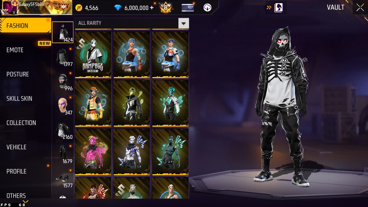 NOOB 👉 TO 👉 PRO🤑 SPEND 60,000,00💎 IN NEW ACCOUNT FREE FIRE⚡️