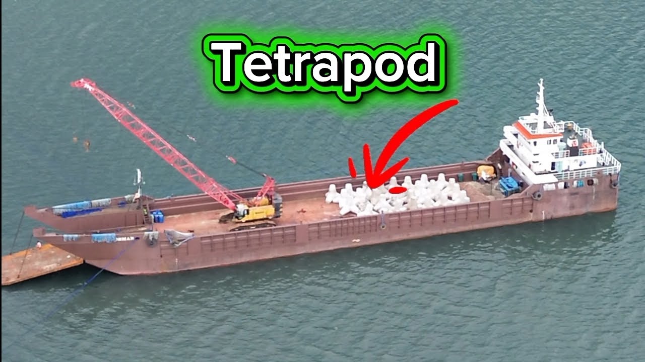 Leon Garia Coastal road Ramp ongoing/ 3000pcs Tetrapod ang gagawin