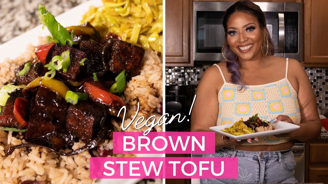 Jamaican Brown Stew Tofu | Best Vegan Caribbean Food | Chef Joya