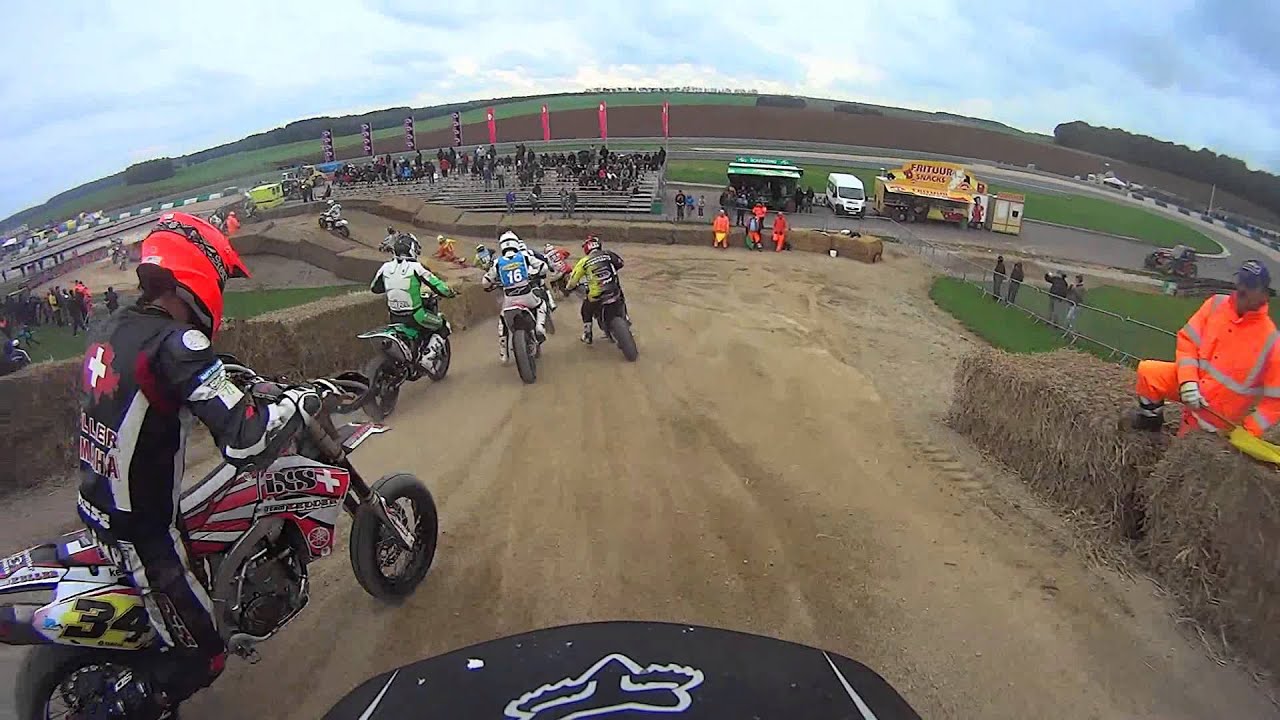 Superbiker Mettet 2013Supermoto Final Start +1 Lap