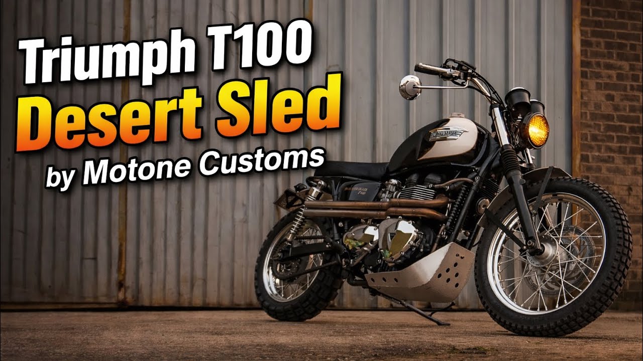 Triumph T100 “Desert Sled” Motone Custom