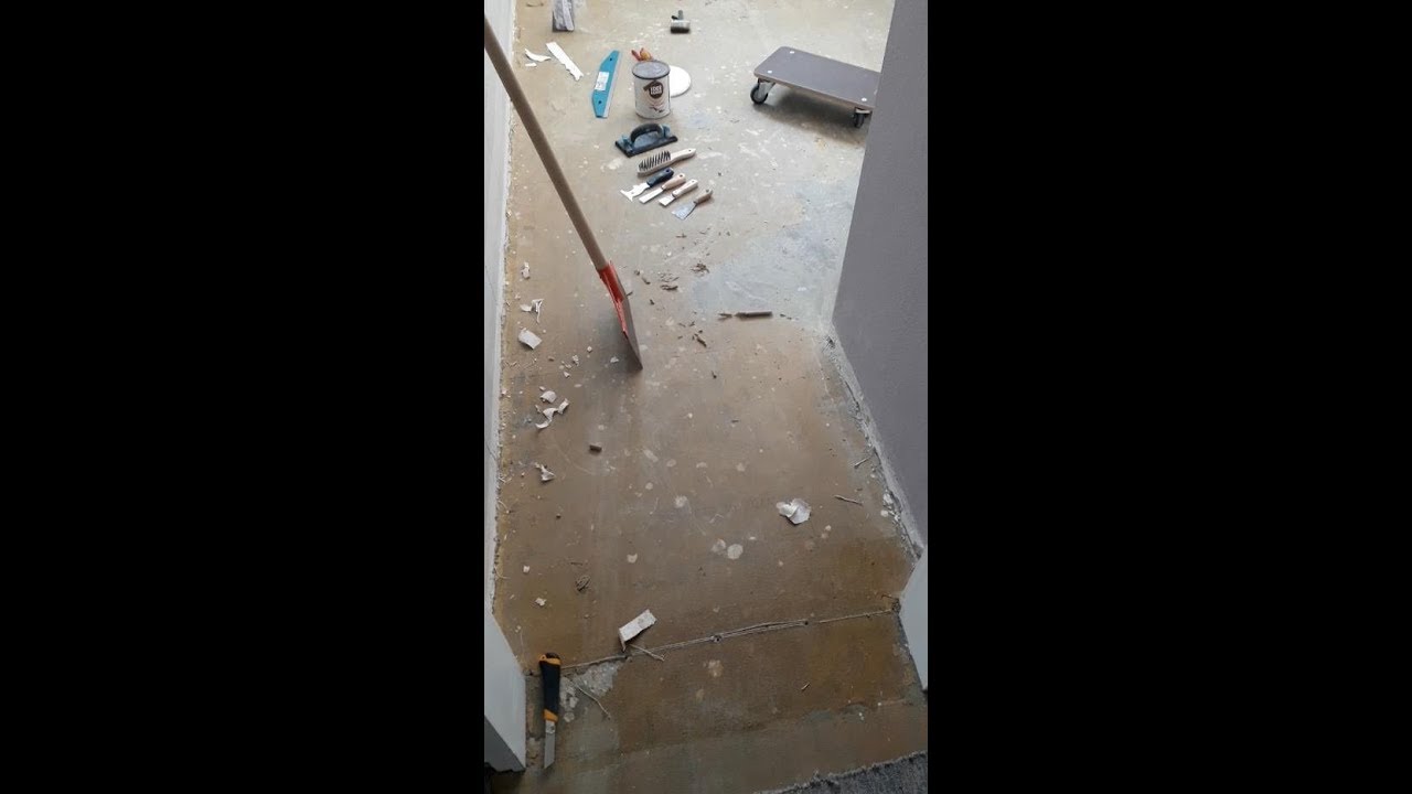 Teppichkleber entfernen ohne Maschinen Howto