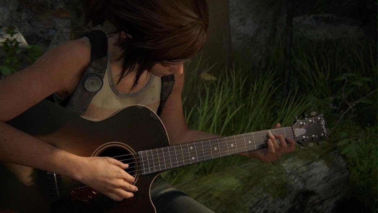 The Last of Us Part II Remastered When Ellie Deck Us Unscrambled at Guitar