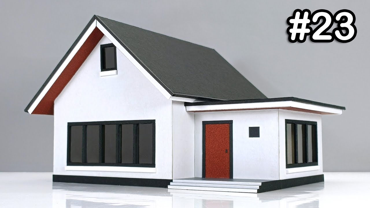 How to Make Simple Miniature House -  DIY Modern House