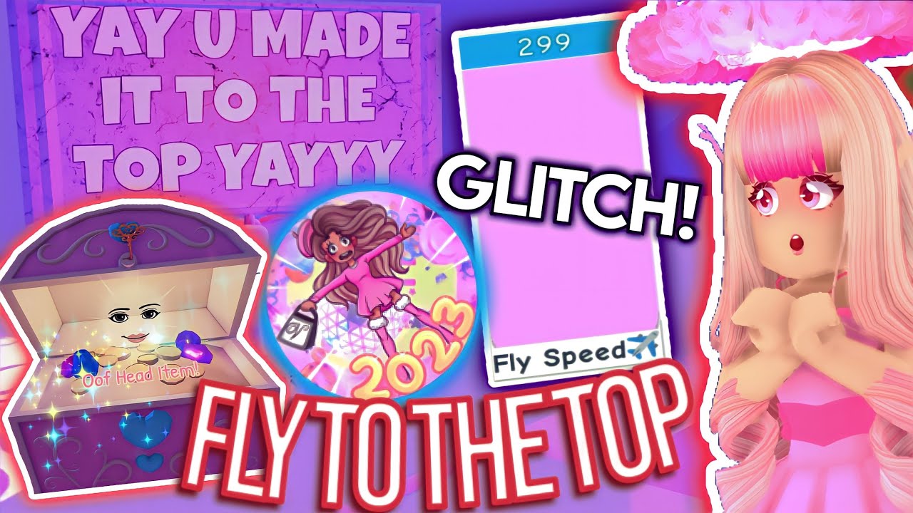 YOU CAN FLY TO THE TOP OF THE TOWER WITH THIS EASY GLITCH! ROBLOX Royale High April Fools Update