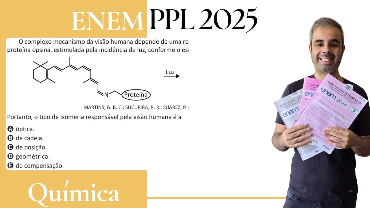 ENEM PPL 2025 - O complexo mecanismo da visão humana depende de uma reação de isomerização da
