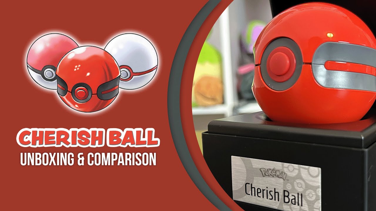 Cherish Ball unboxing w/ Pok&eacute; Ball & Premier Ball comparison (The Wand Company collectible)
