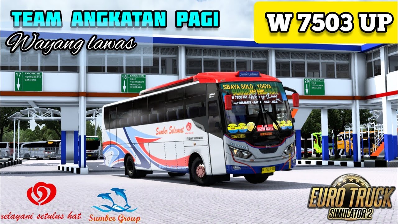Wayang Lawas W 7503 UP Angkatan Pagi Sugeng Rahayu Jalur 18 Ekonomi Terminal Bungurasih | ETS 1.44
