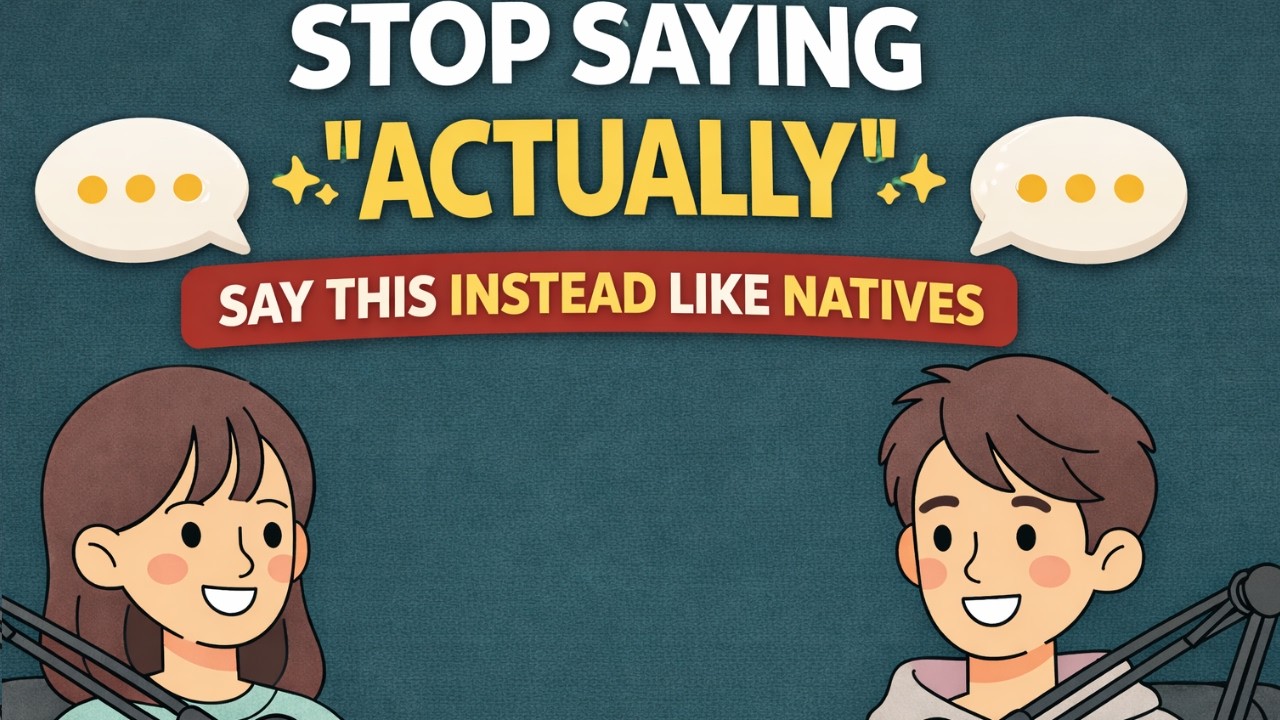 Stop Saying “Actually” So Much – Speak English More Naturally Instantly