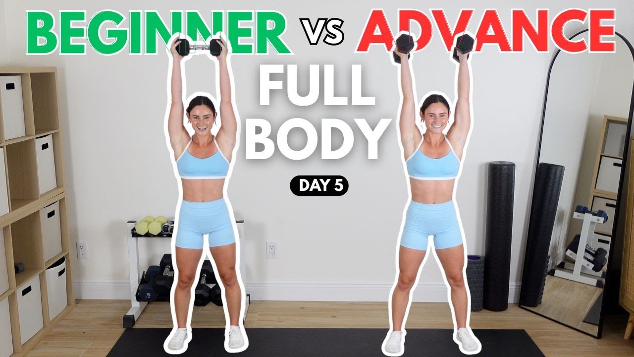 Try This EFFECTIVE Beginner vs Advanced Dumbbell Routine!