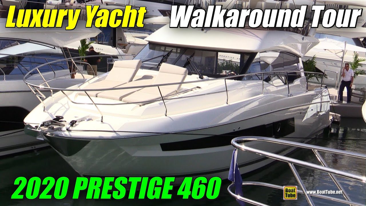 2020 Prestige 460 Motor Yacht - Walkaround Tour - 2020 Miami Yacht Show