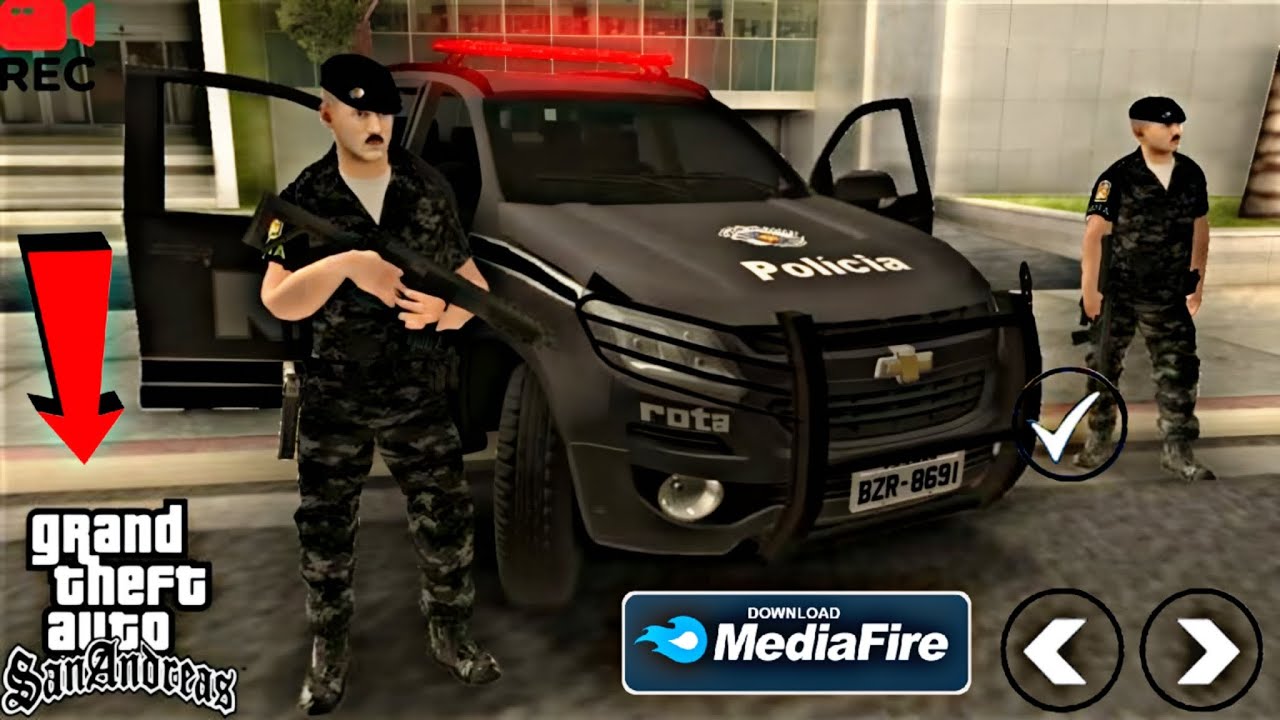 SAIU!! GTA POLÍCIA DE SÃO PAULO COM VIATURA FAVELA ATUALIZADAS PRA QUALQUER ANDROID!