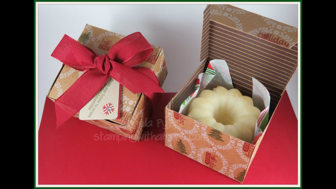 Mini Bundt Cake Christmas Box