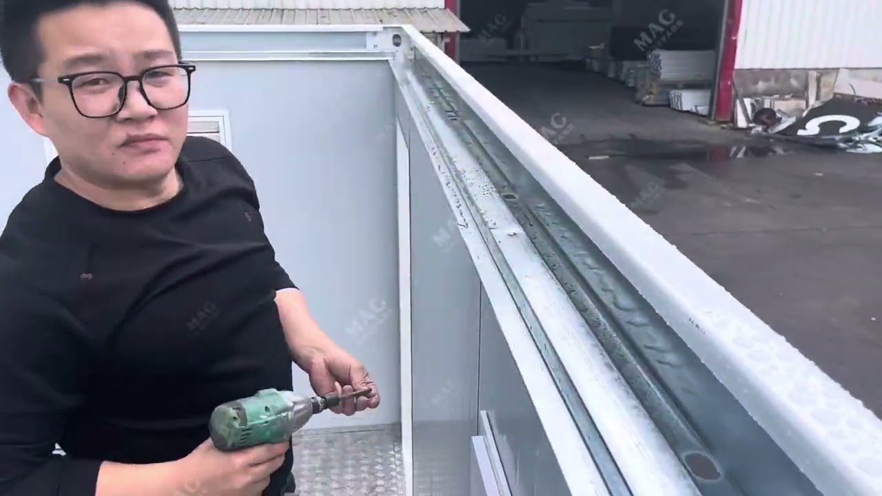 Container Toilet-Installation video ( main container part)