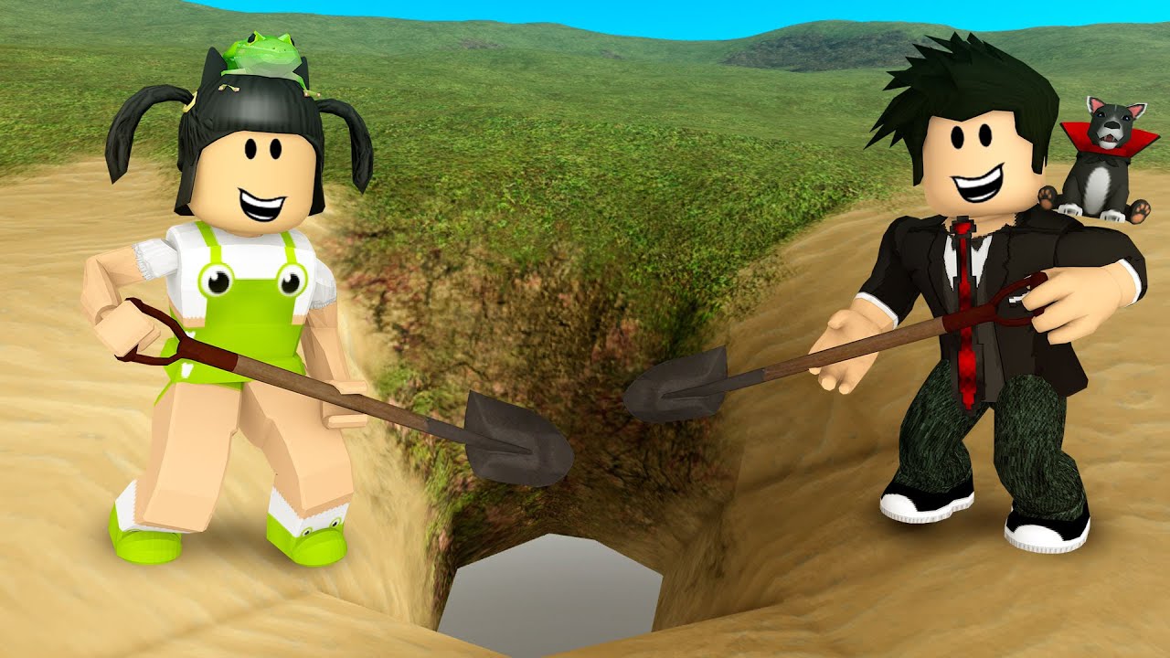 CAVANDO BURACOS NA MONTANHA | Roblox - Infinity Terrain