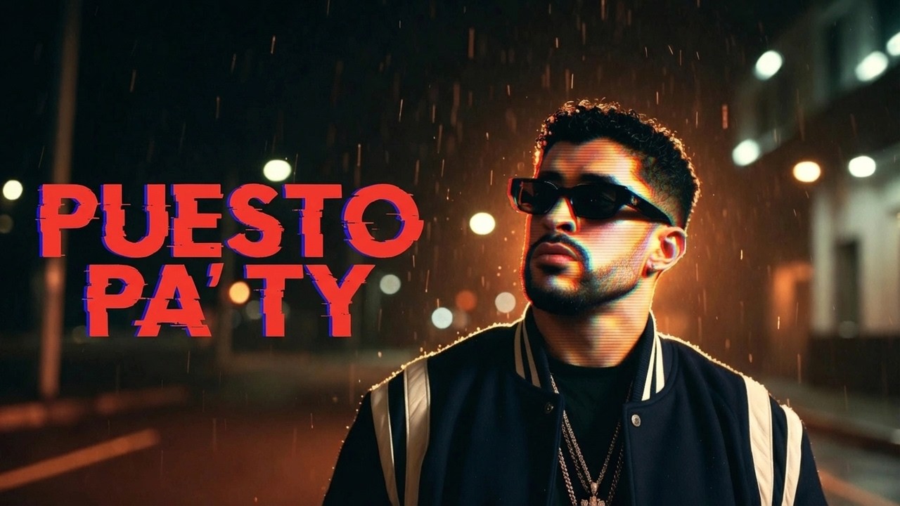 Bad Bunny PUESTO PA TY | Official Lyric Video
