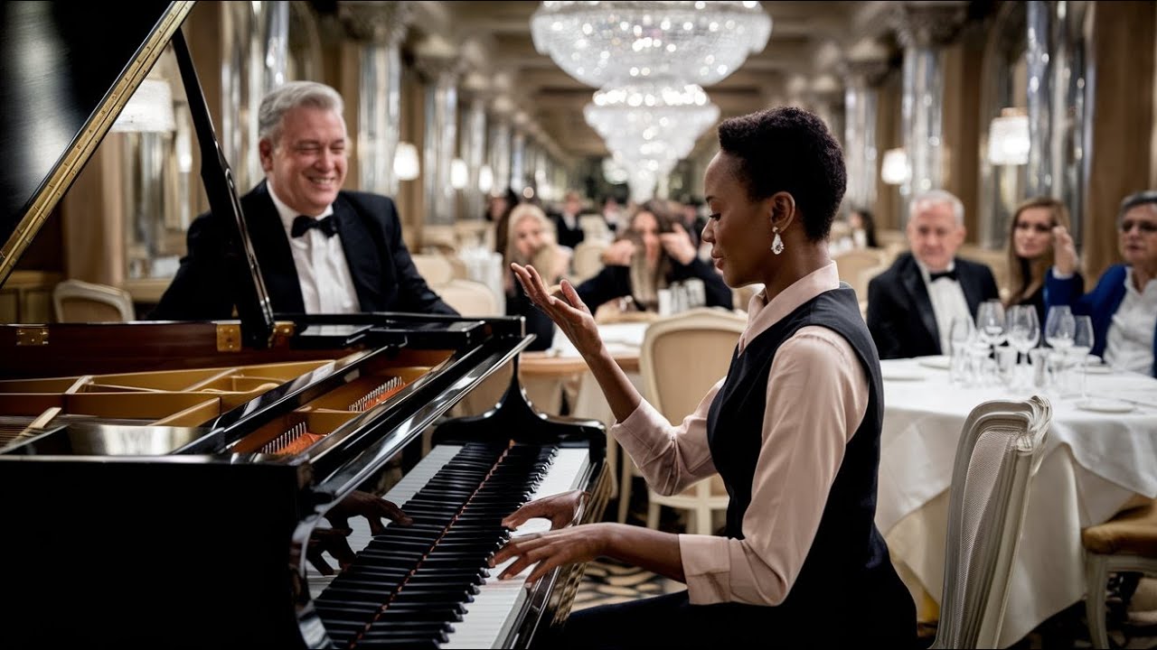 UN RICHE A FORCÉ UNE SERVEUSE NOIRE À JOUER DU PIANO POUR SE MOQUER D'ELLE, MAIS L'A VITE REGRETTÉ