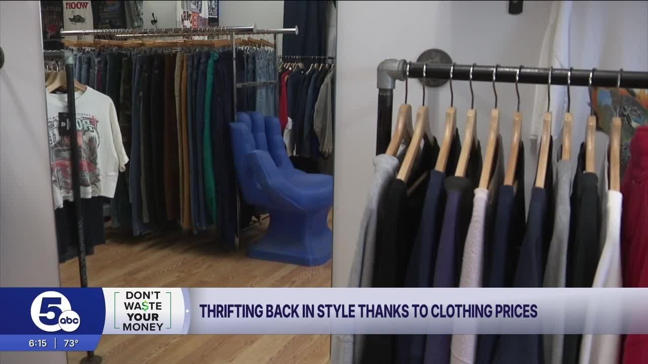 Shoppers turn to thrifting as clothing prices climb