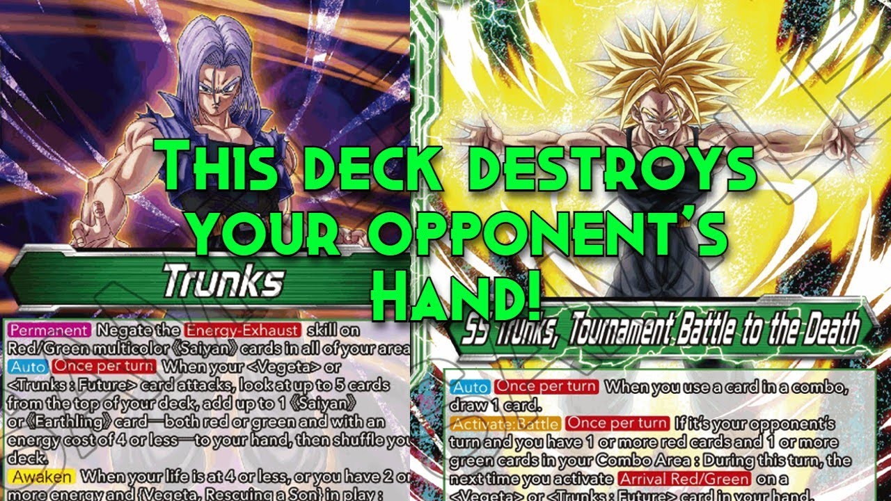 Showcasing the NEW Set 25 Green Trunks! | Dragonball Super Card Game Masters!